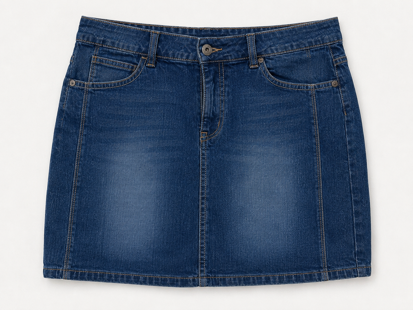 Mini denim skirt