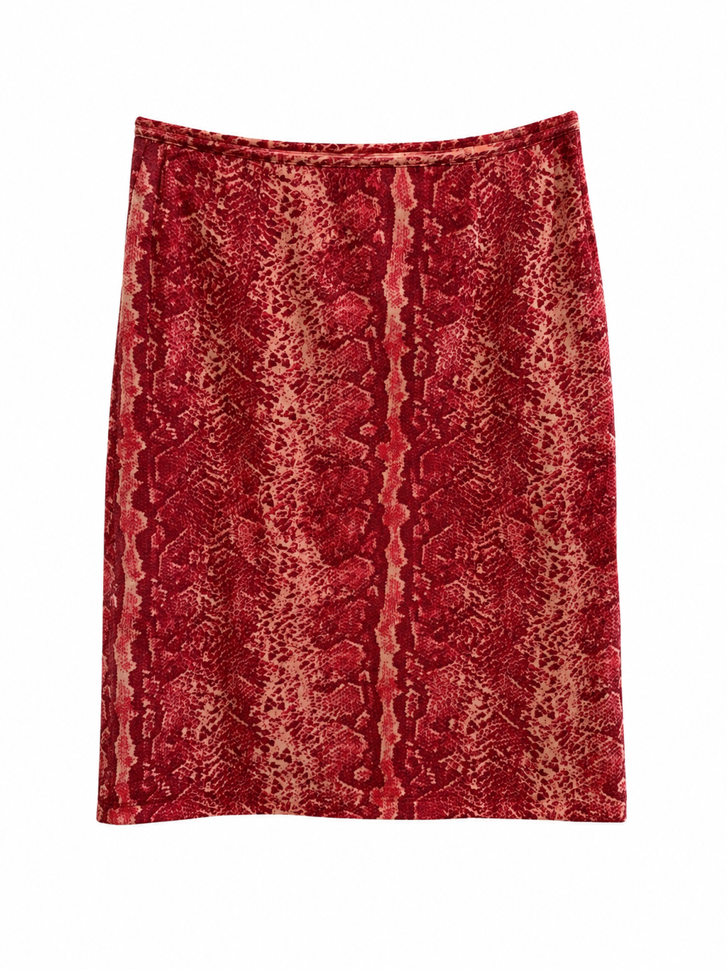 Mini snake print skirt