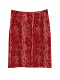 Mini snake print skirt