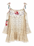 Lace embroidered dress
