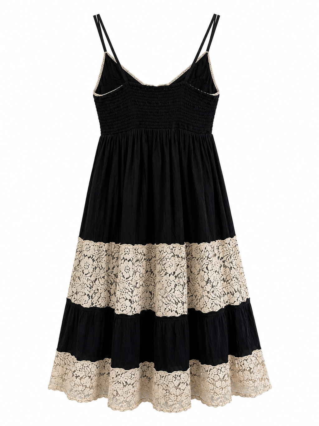 Maxi cotton embellished dress