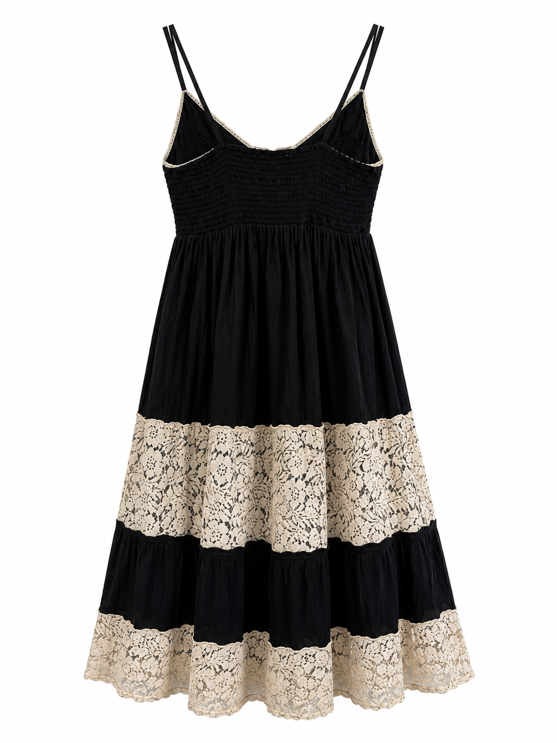 Maxi cotton embellished dress