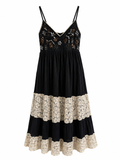 Maxi cotton embellished dress