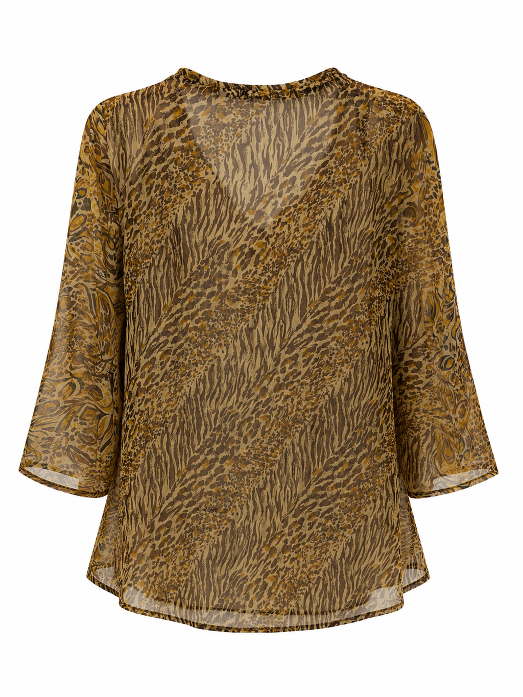 Viscose leopard printed blouse