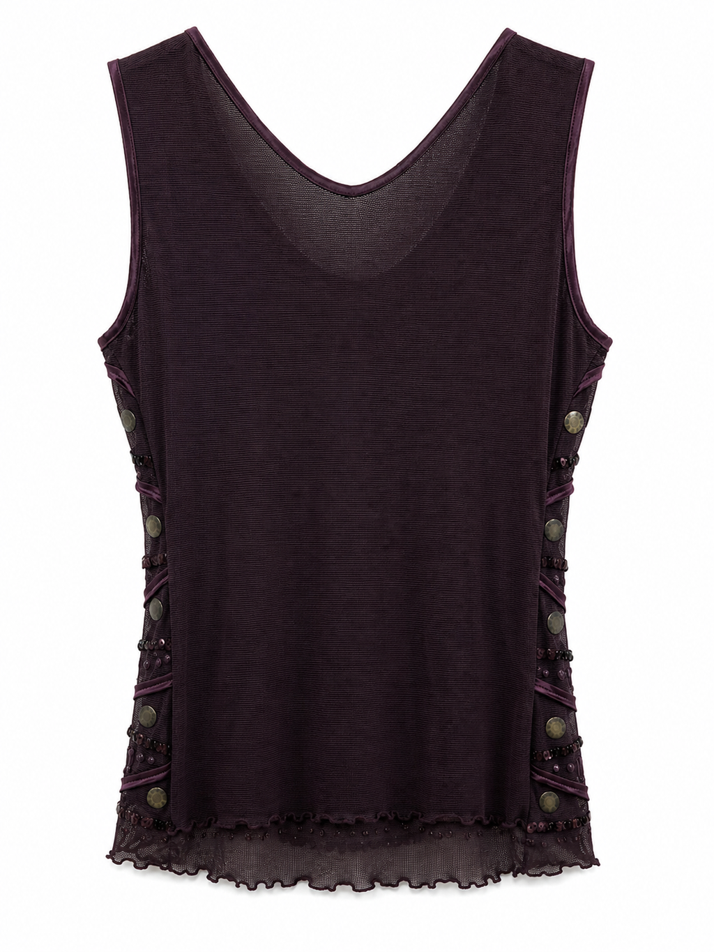 Y2K elastic top with studs