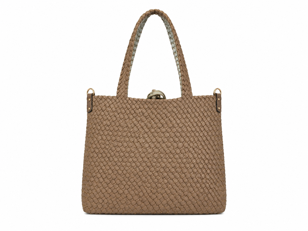 Big leather shopper bag