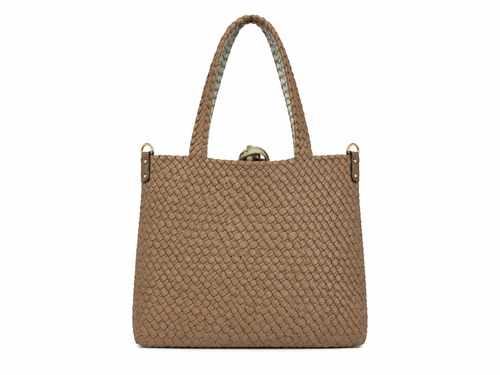 Big leather shopper bag
