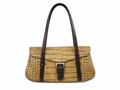 Leather croco baguette