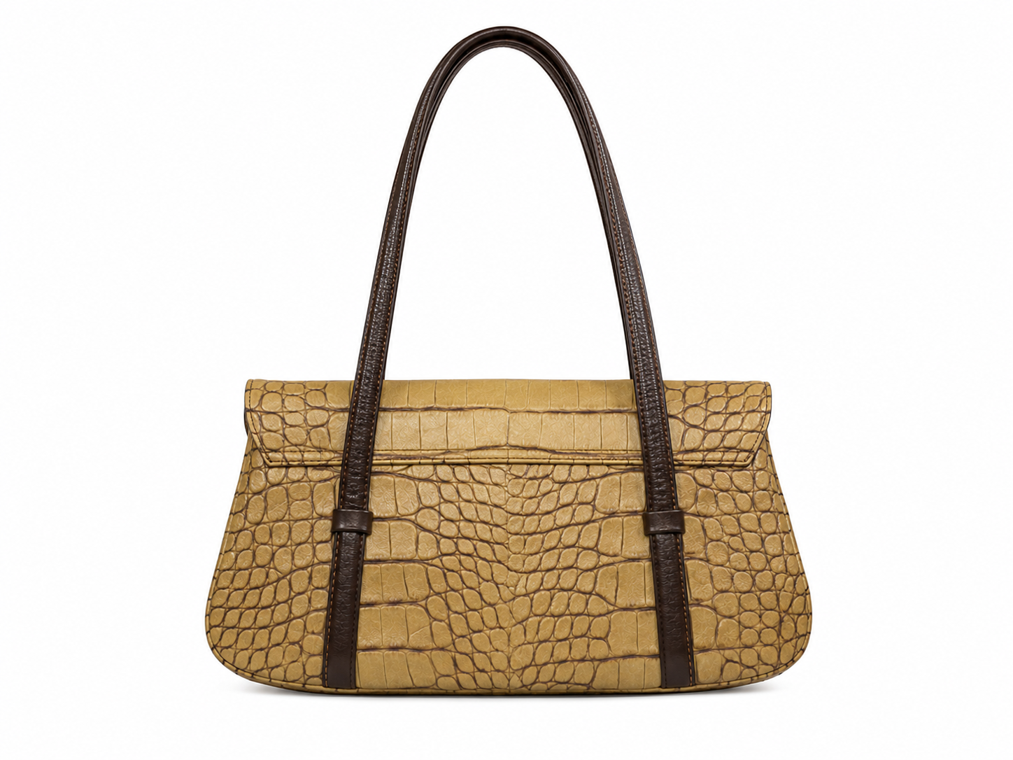 Leather croco baguette