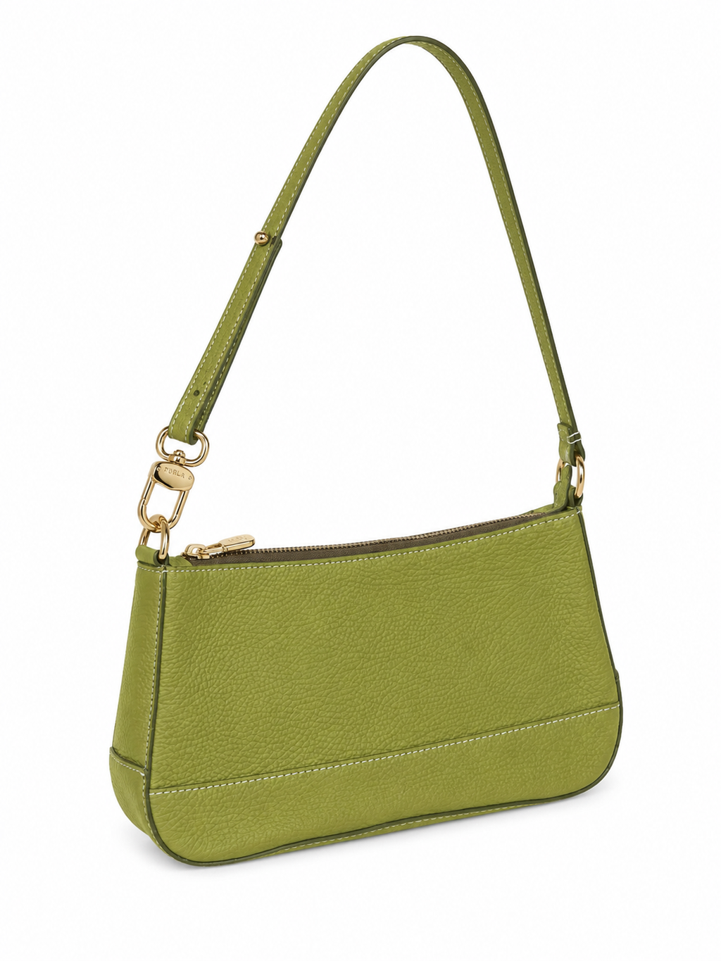 Italian leather mini baguette