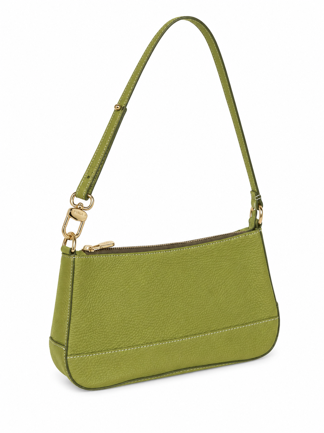 Italian leather mini baguette