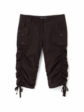 Vintage ruched capri / Bermuda pants