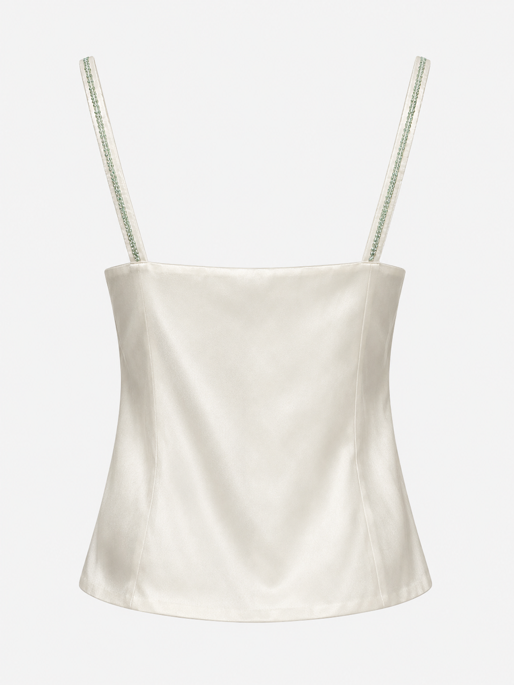 Deadstock silk beaded corset