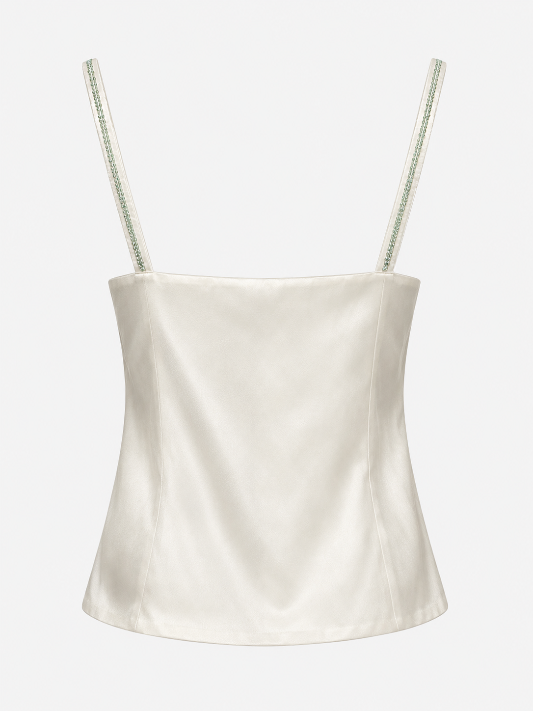 Deadstock silk beaded corset