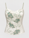 Deadstock silk beaded corset