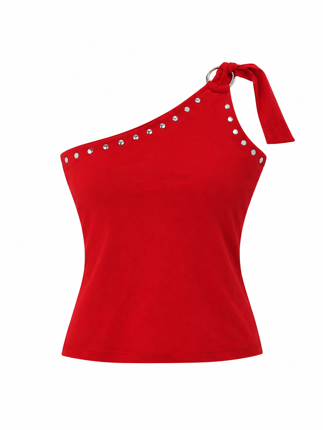 One shoulder Y2K top