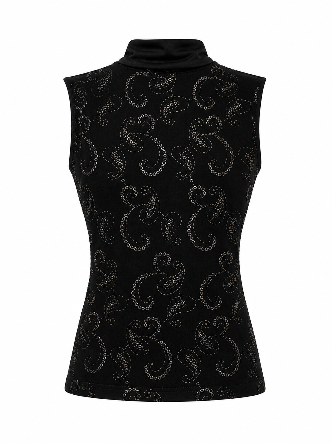 High neck elastic top