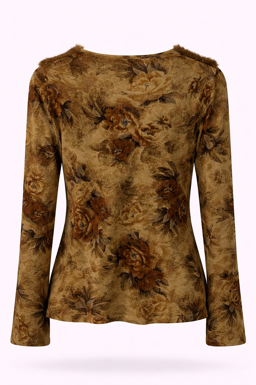 Morgan y2k blouse with fur