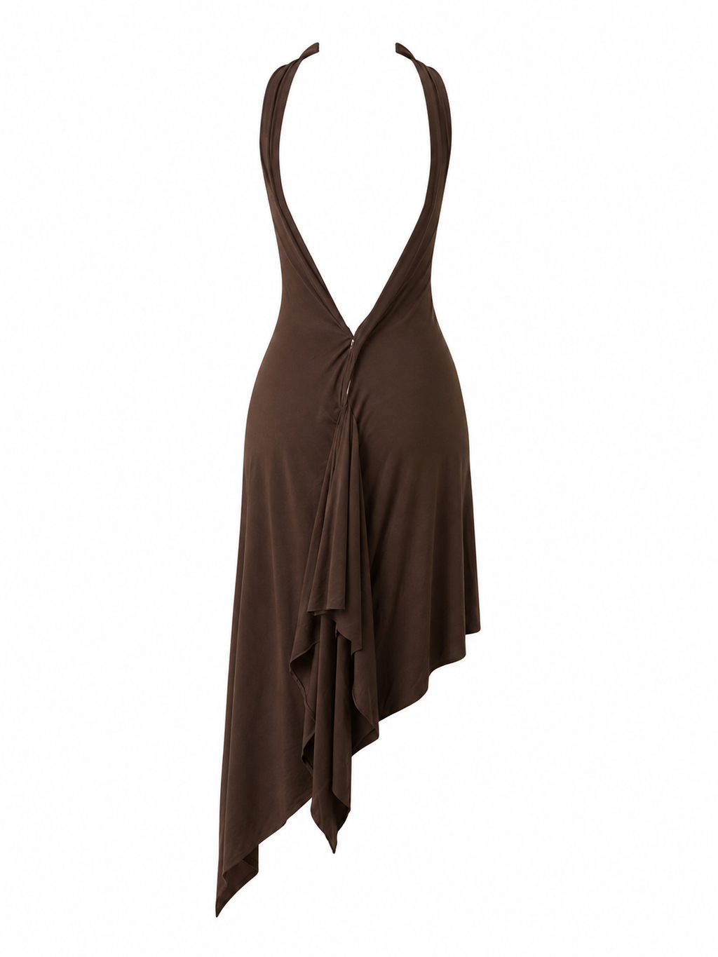 Vintage halter neck backless dress