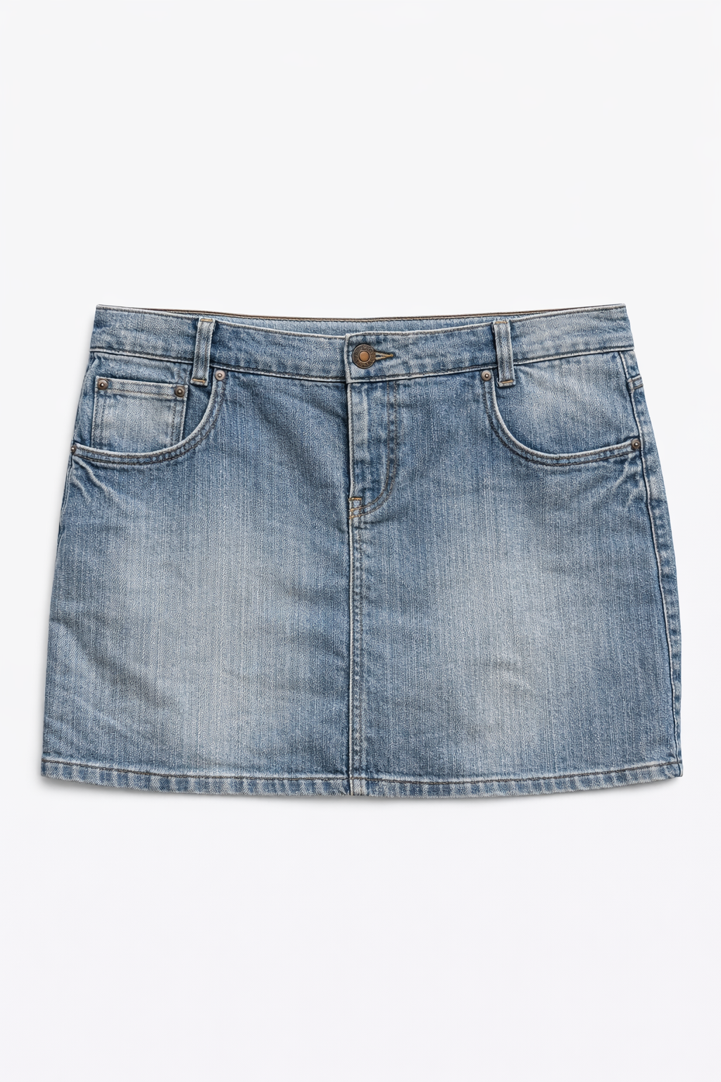 Mini denim skirt