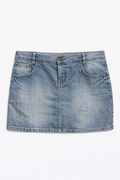 Mini denim skirt