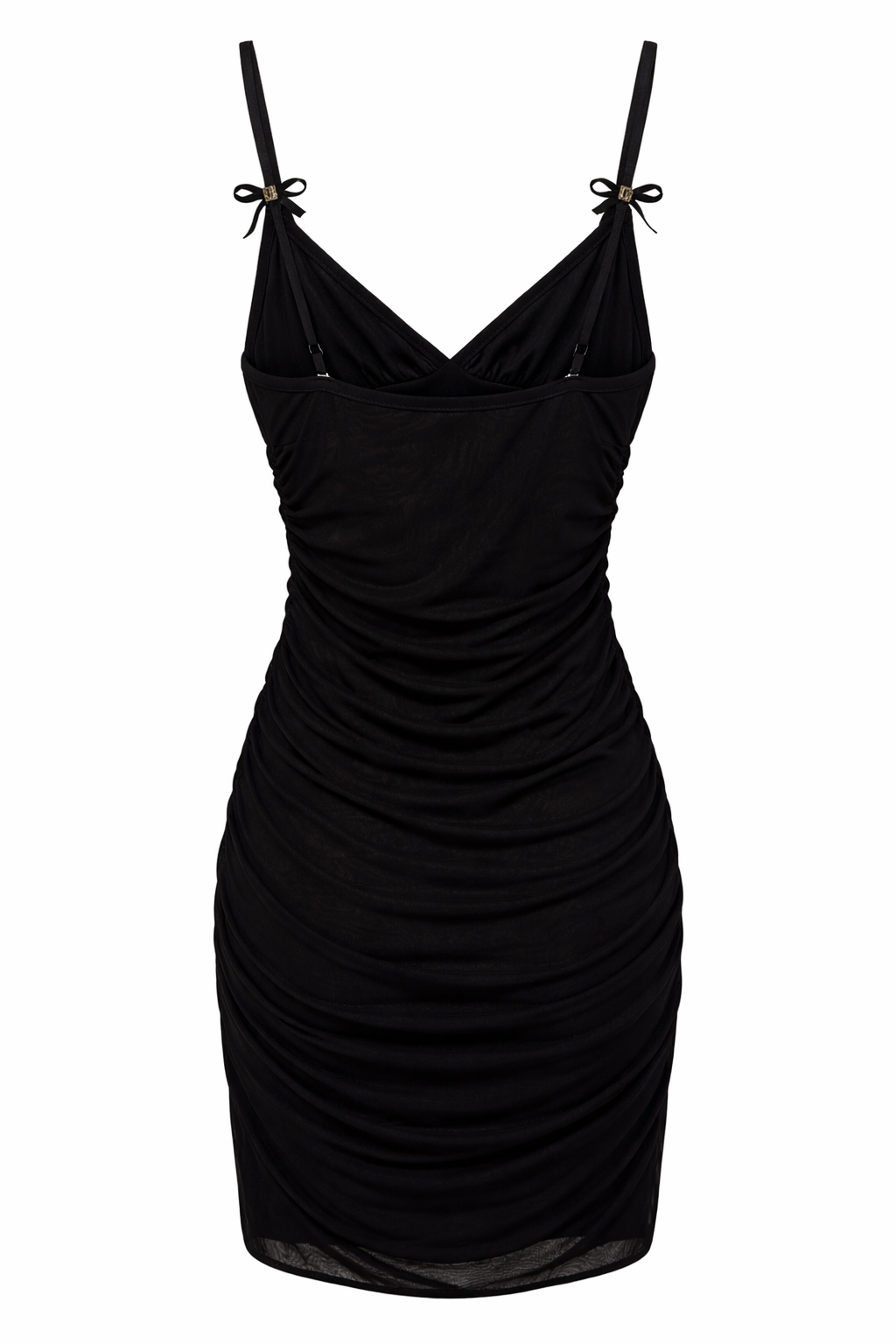 Mini black dress with gold details