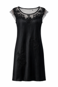 Silk embroidered dress