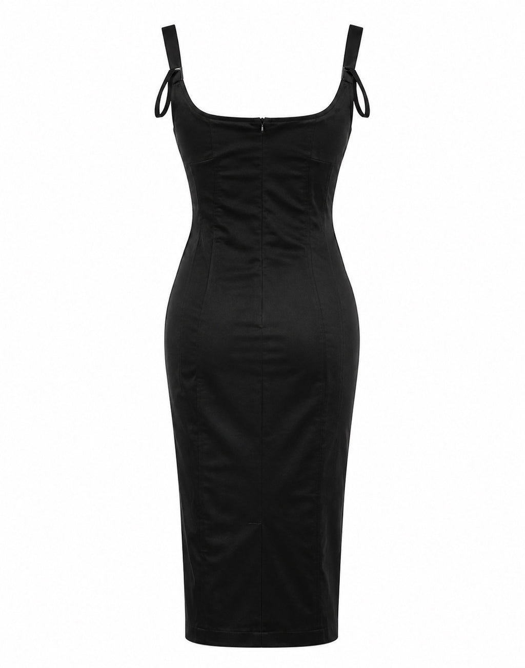 Corset fit satin dress