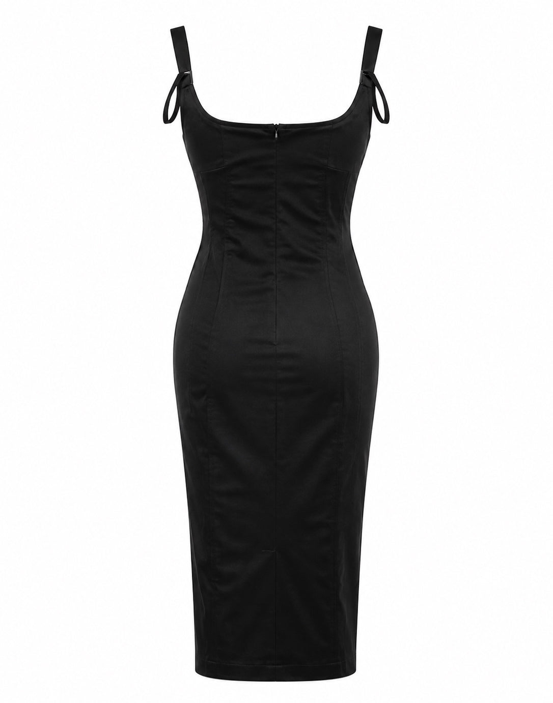 Corset fit satin dress