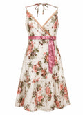 Cotton romantic halter neck dress
