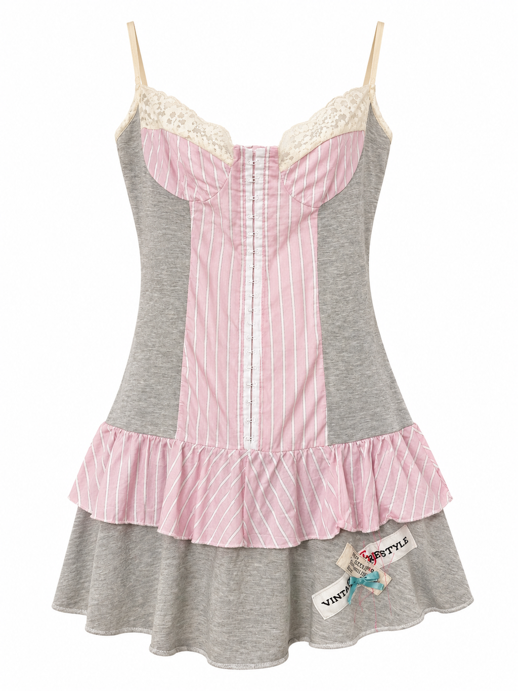 Mini elastic corset dress