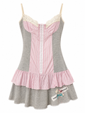 Mini elastic corset dress