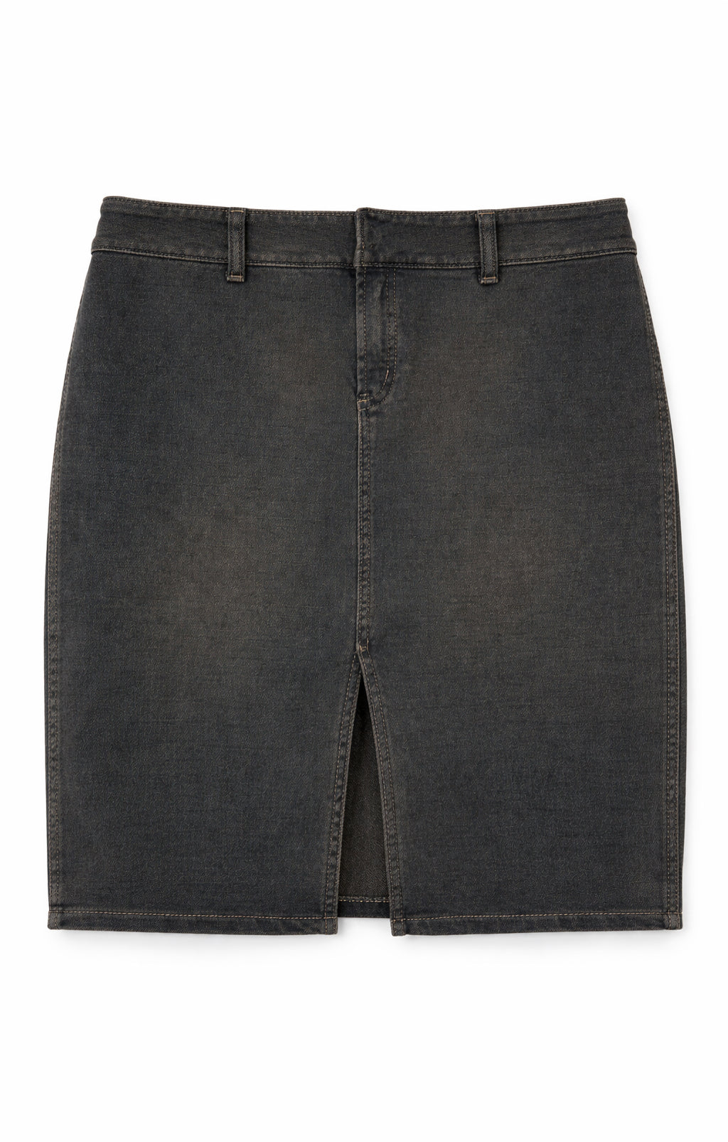 DKNY denim elastic skirt