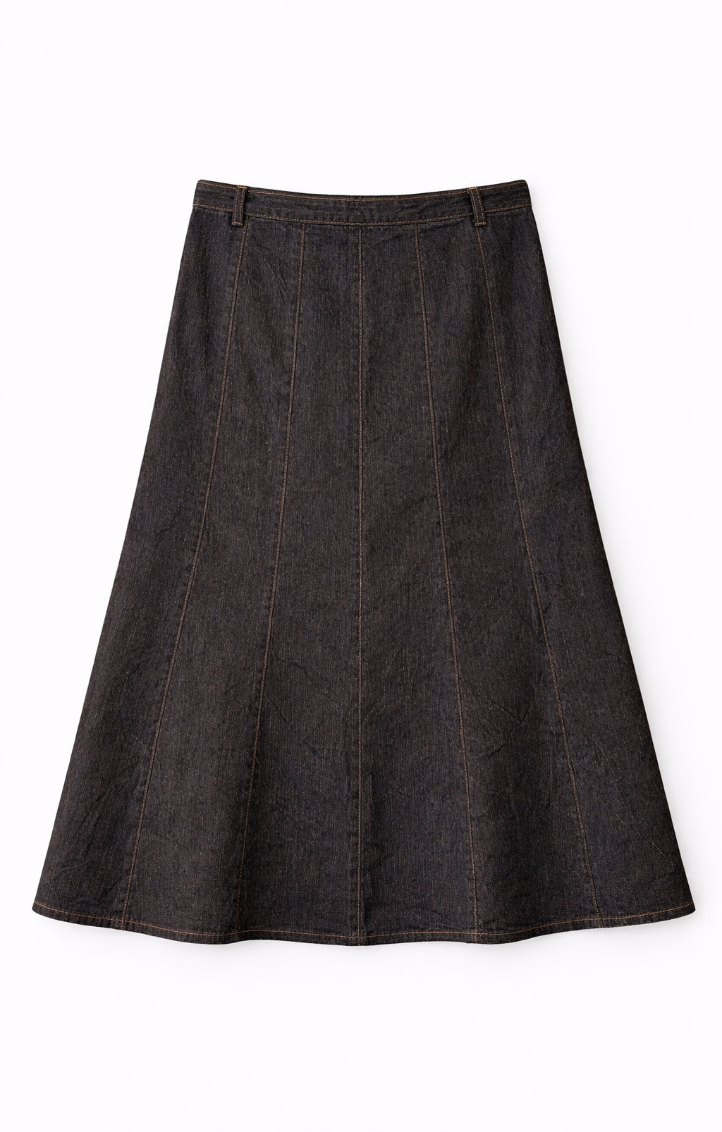 Maxi denim skirt