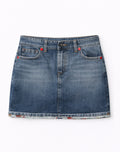 Mini denim skirt