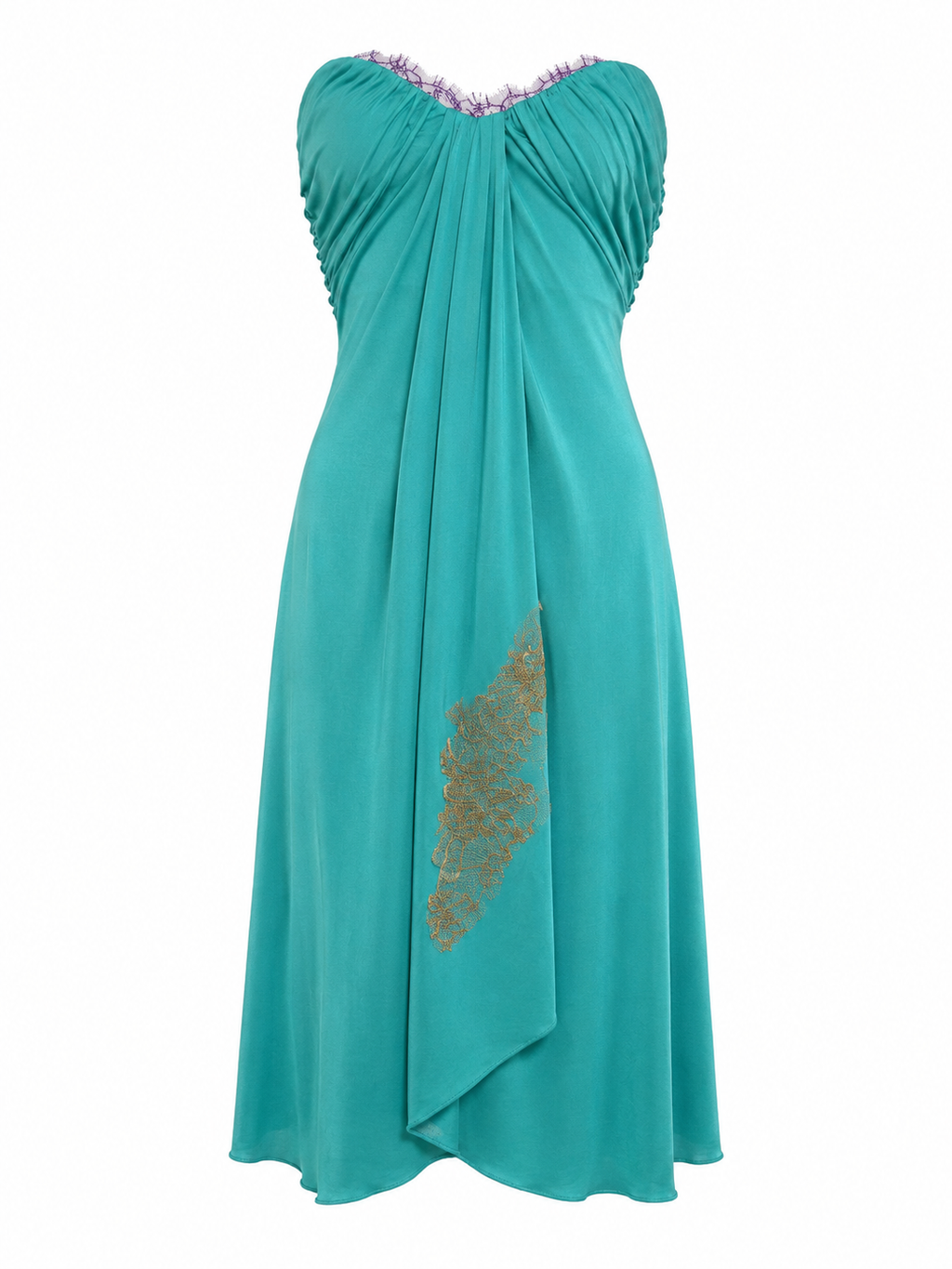 Cinema corset fit strapless dress