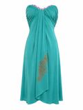 Cinema corset fit strapless dress