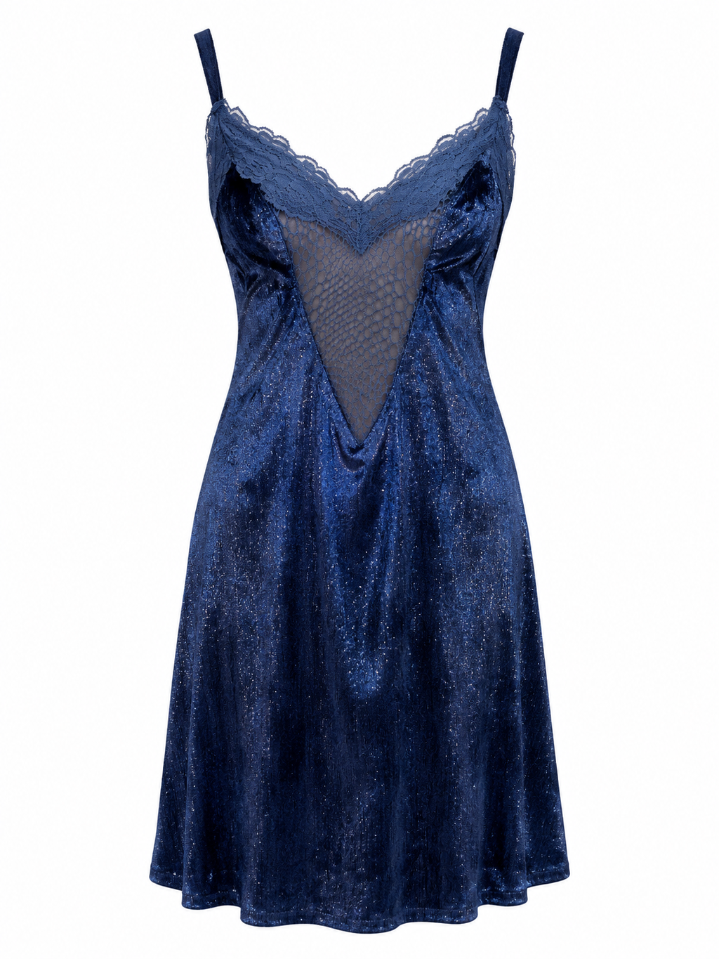 Cinema mini glittery dress with mesh detailed front & back