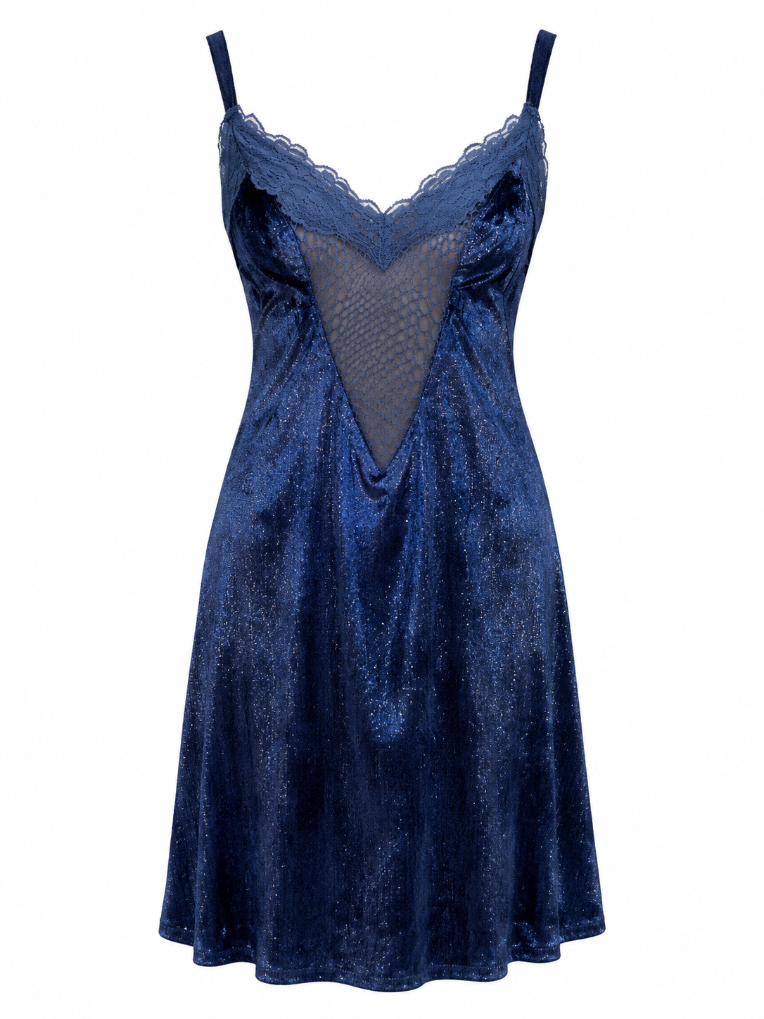 Cinema mini glittery dress with mesh detailed front & back