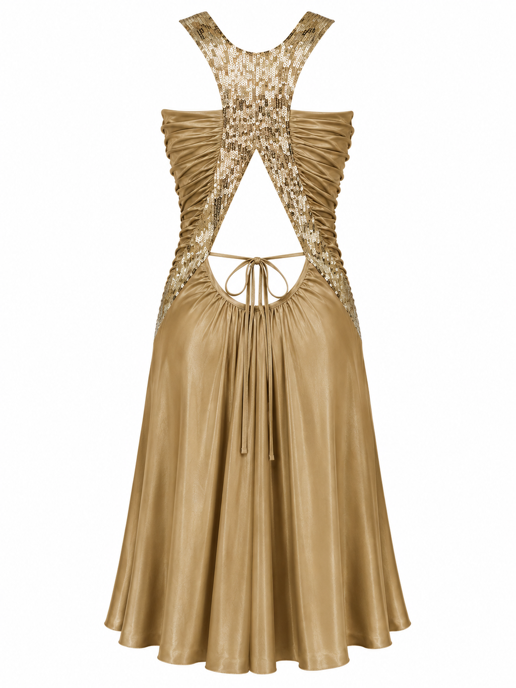 Cinema backless cocktail dress