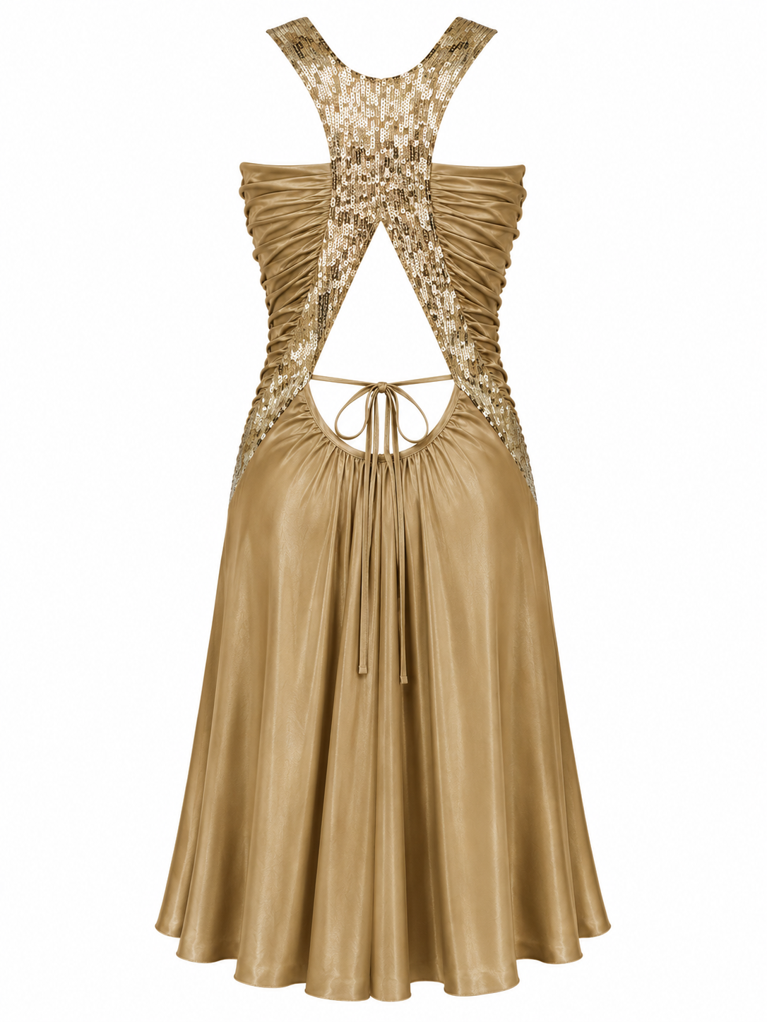 Cinema backless cocktail dress
