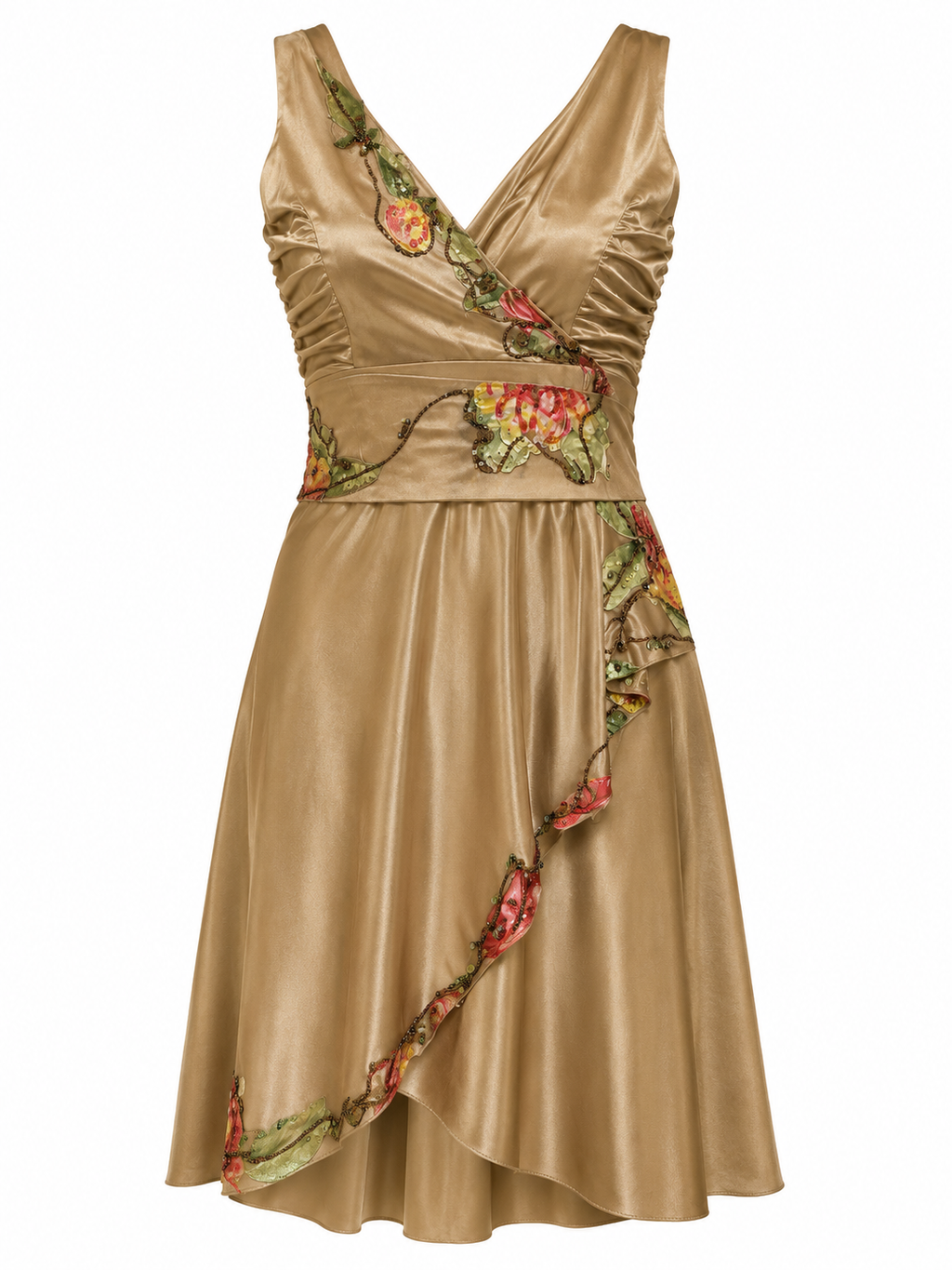 Cinema gold embroidered dress
