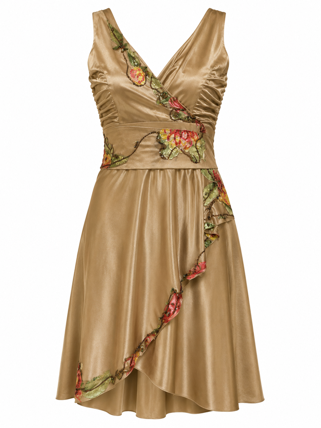 Cinema gold embroidered dress