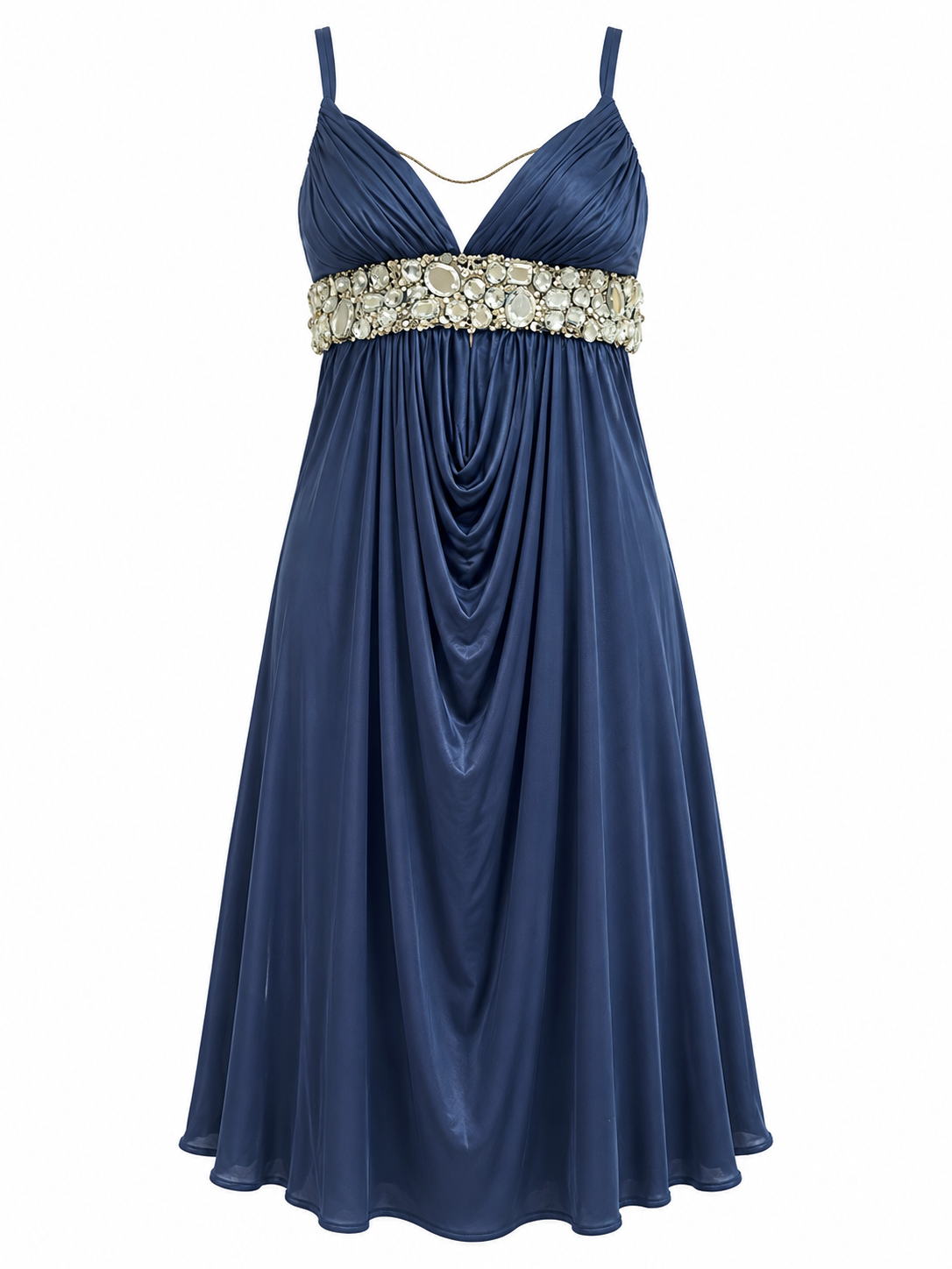 Cinema heavy beading backless dress