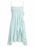 Cinema silk ruffle dress