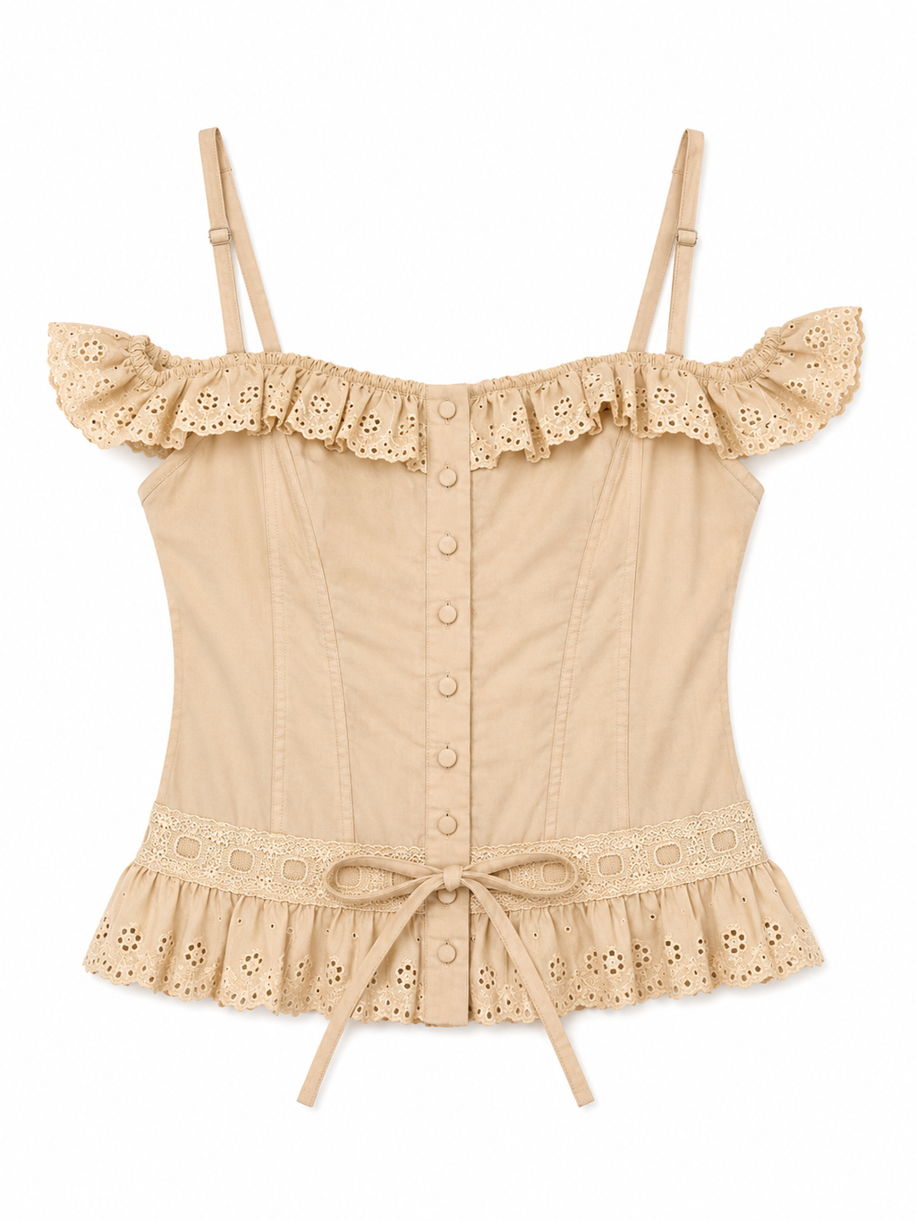 Cinema cotton corset top