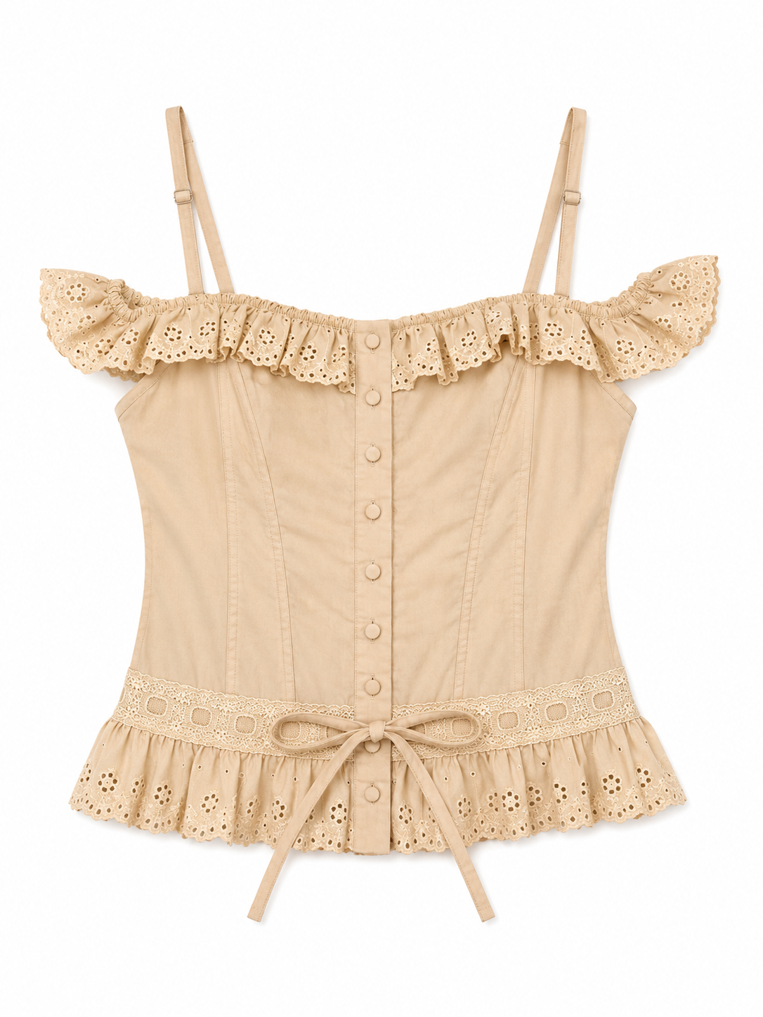 Cinema cotton corset top