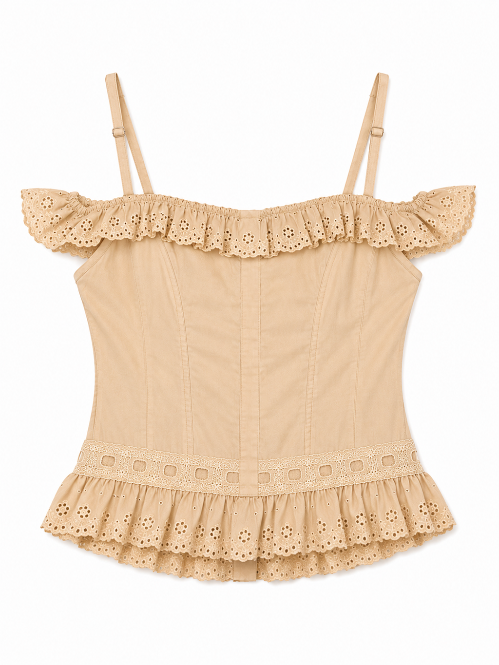 Cinema cotton corset top