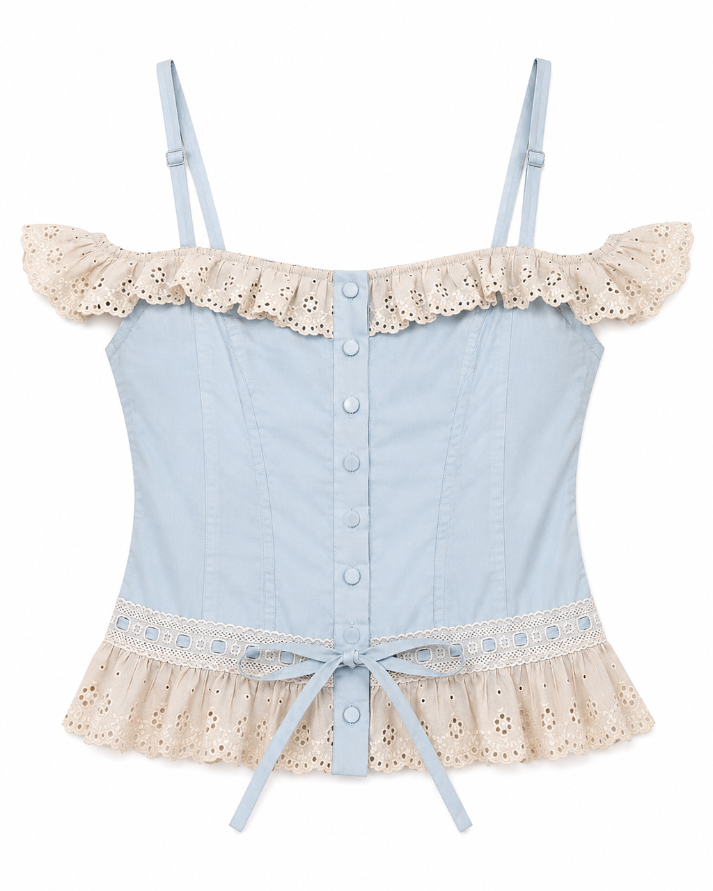 Cinema cotton corset top