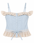 Cinema cotton corset top
